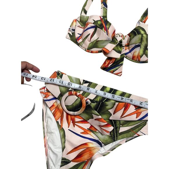 Alexandra Miro Bikini Set Birds of Pradise Print Womans Small - Picture 8 of 13